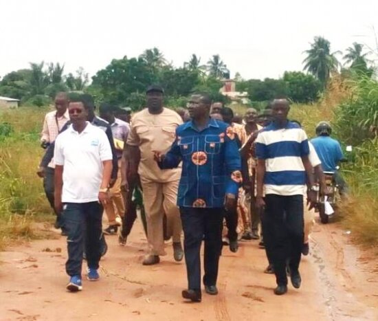 Le préfet du Golfe et le président de la Délégation spéciale de la ville de Lomé en visite de terrain dans les cantons du Grand Lomé